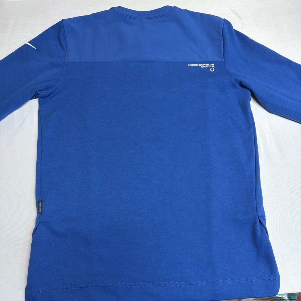 Nike NFL Indianapolis Colts On-Field DriFIT Half-Zip Blue Mens Medium - Picture 8 of 9